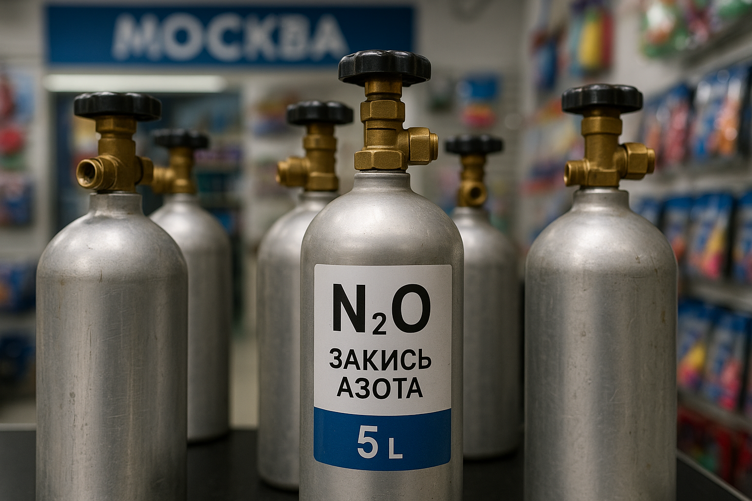 Обмен и доставка веселящего газа в Москве: как получить баллон за 30 минут